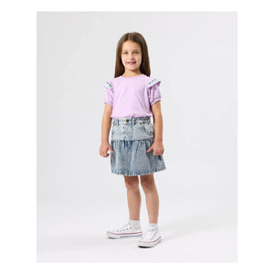Goldie + Ace - Peplum Kot Etek | Mavi