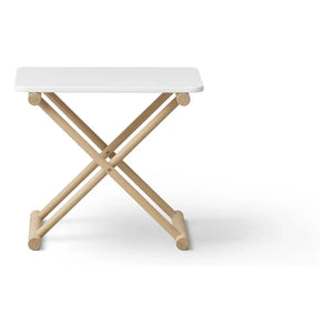 Oliver Furniture - Meşe renkli alçak yatak yanı sehpası | Beyaz