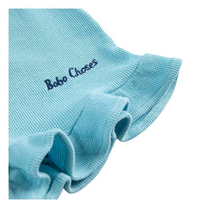 Bobo Choses - Bobo Choses Organik Pamuk Fırfırlı Şort | Açık mavi