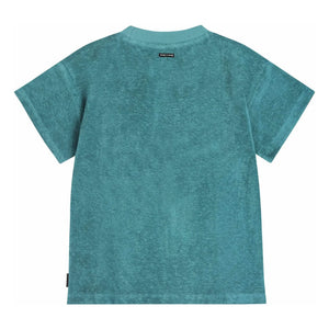 Tumble N'Dry - Morea Oversize Organik Pamuklu Havlu Tişört | Peacock Blue
