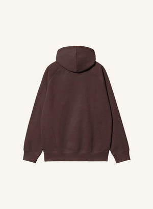 Carhartt WIP - سويت شيرت تشيس بغطاء للرأس | بني داكن
