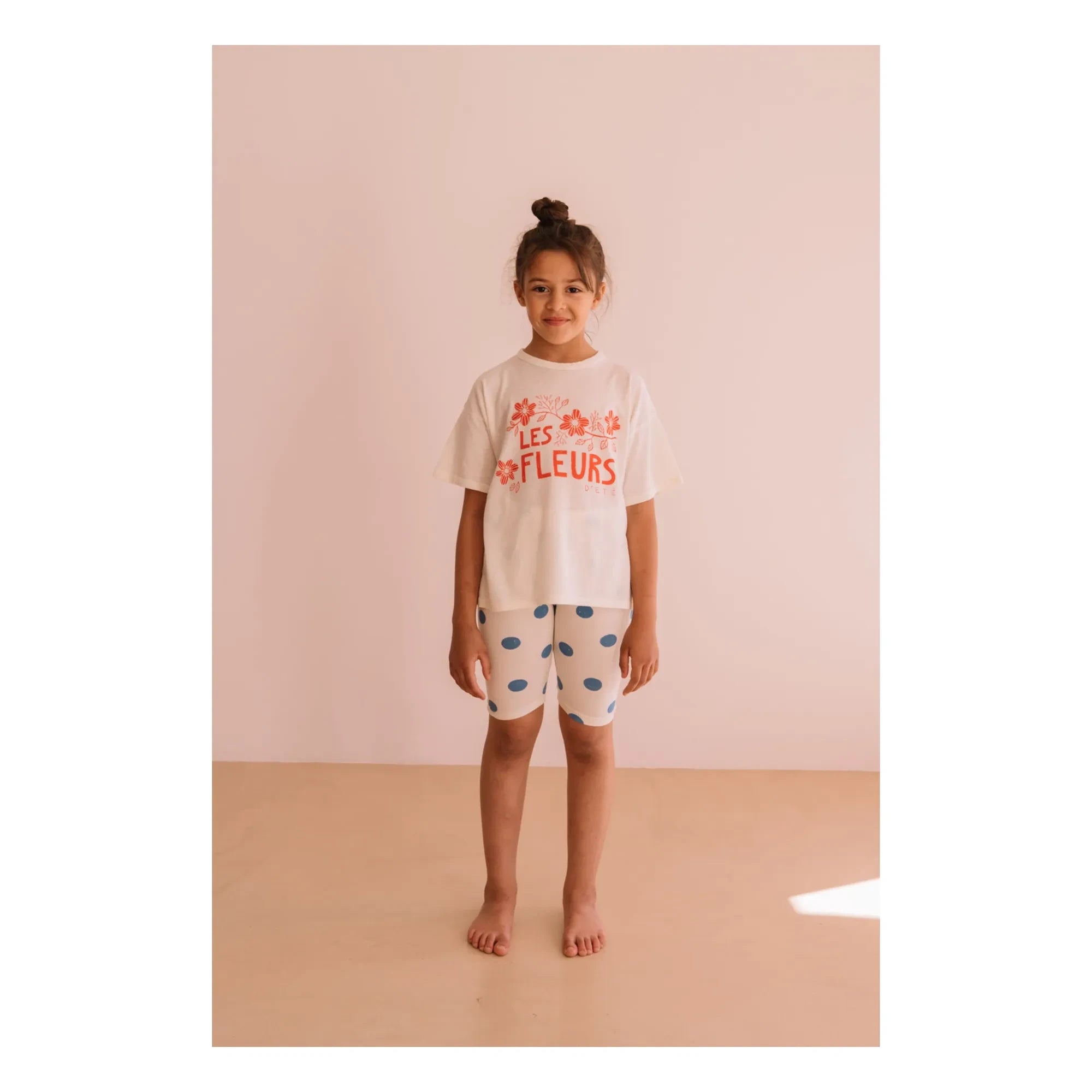 We Are Kids - Cycliste Eddy Puantiyeli Organik Pamuk | White