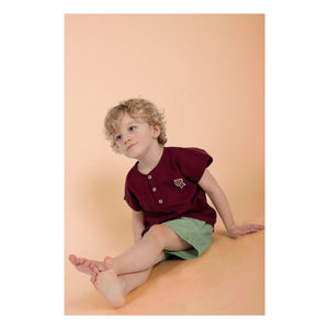 Loir - Kurta Keten Ceket | Bordo