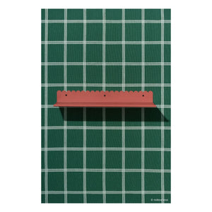 Nobodinoz - Vibes duvar rafı 50x16 cm | Terracotta