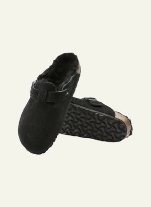BIRKENSTOCK - صندل بوسطن المصنوع من الوبر - مجموعة البالغين | أسود