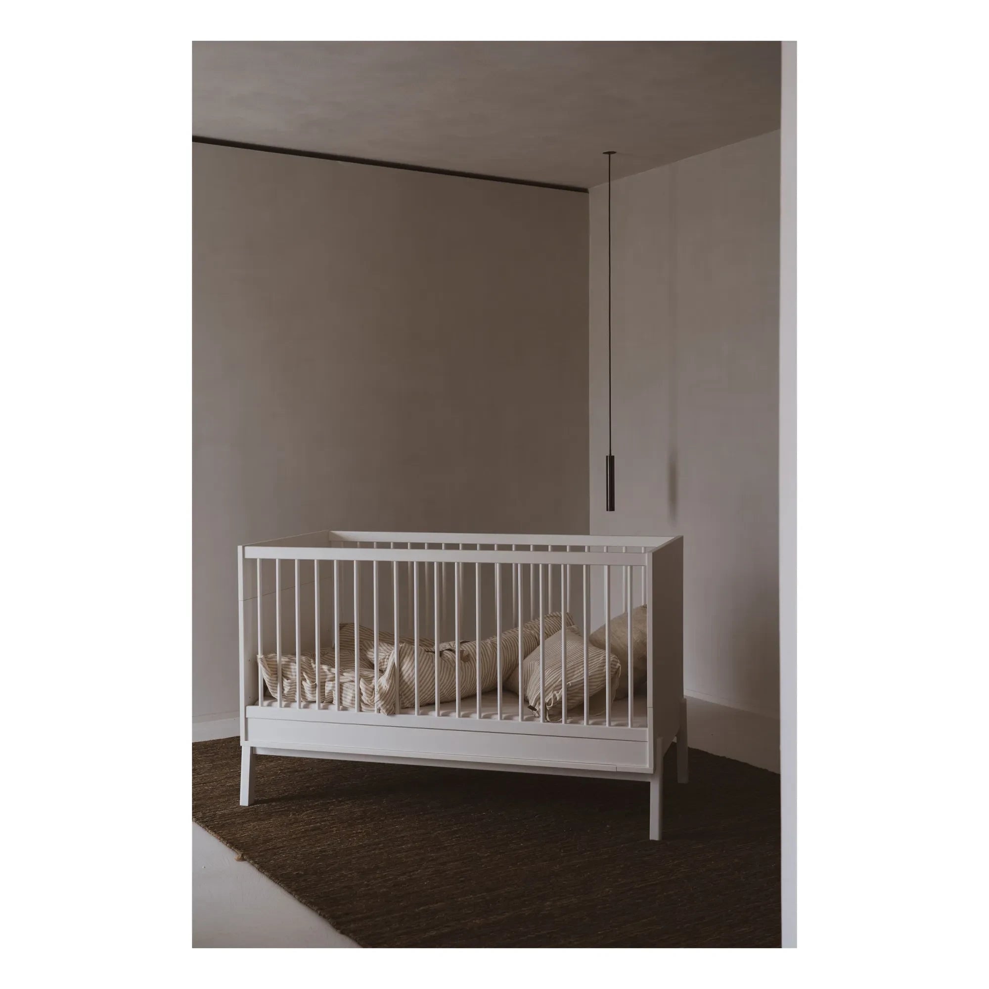Quax - Ashi bebek yatağı 60x120 cm | Krem