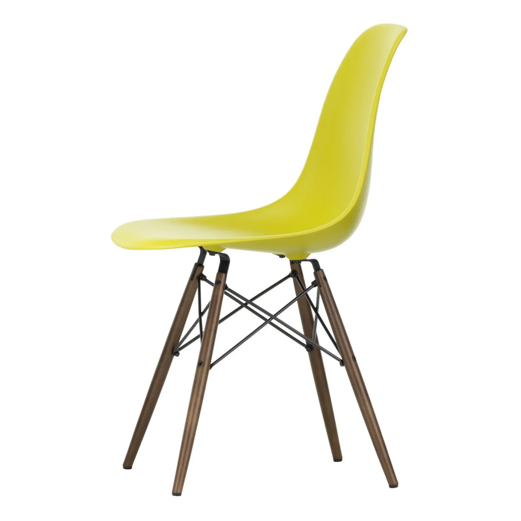 Vitra - DSW plastik sandalye - akçaağaç taban - Charles & Ray Eames | Hardal