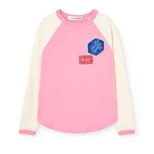 The Animals Observatory - Renk Bloklu Karınca Yiyen Organik Pamuklu Tişört | Pembe