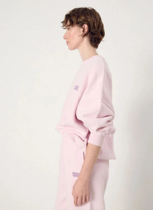 American Vintage - Plizzy Pamuklu Sweatshirt | Açık Pembe