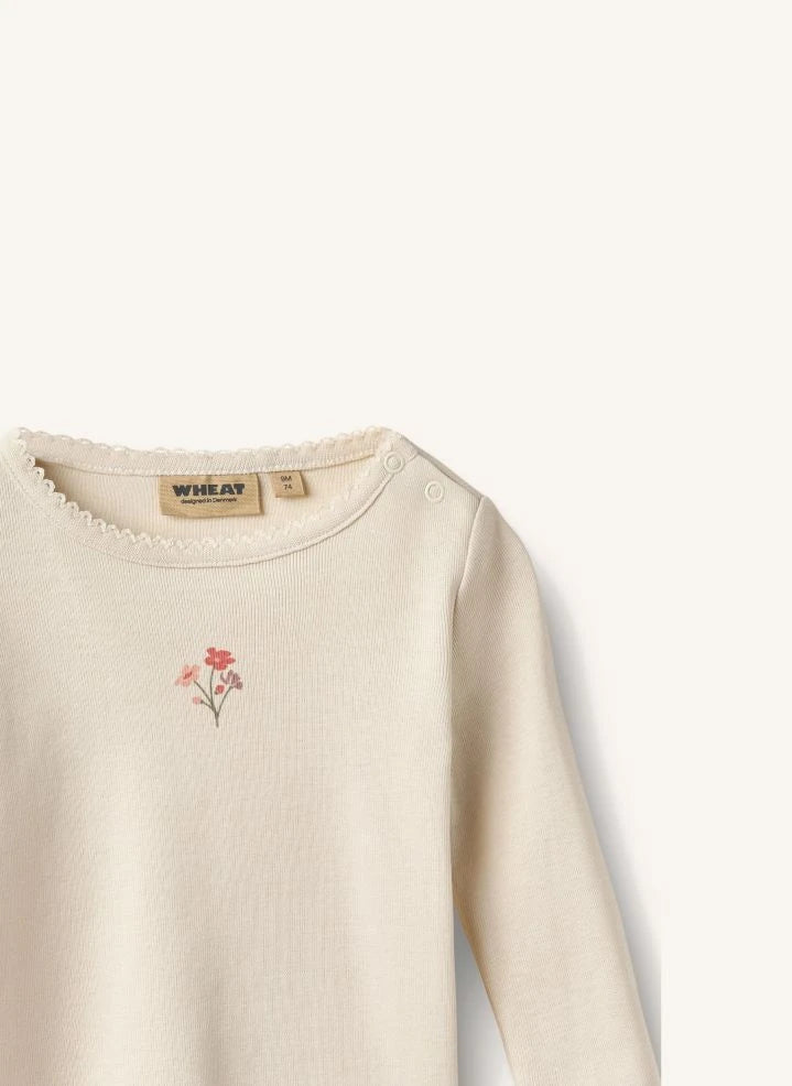 Wheat - Belis Fleur تيشيرت قطني عضوي | Ivory