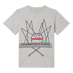 Stella McCartney Kids - Piyano Tişörtü Organik pamuk | Gri