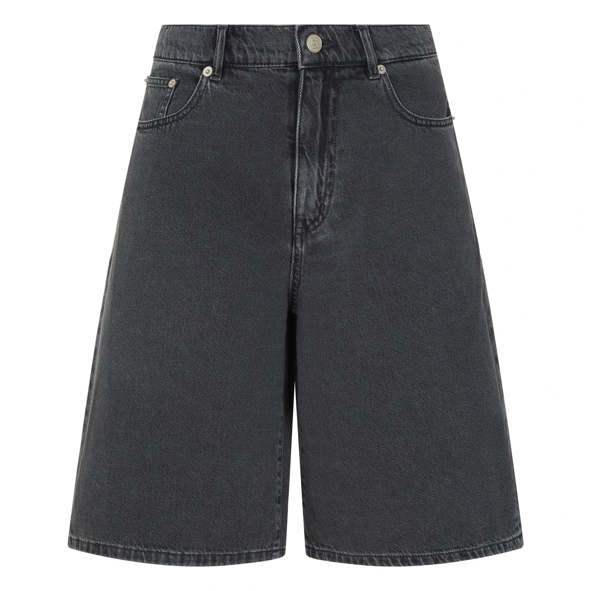Smallable Woman - Paola Denim Bermuda Şort | Denim gri