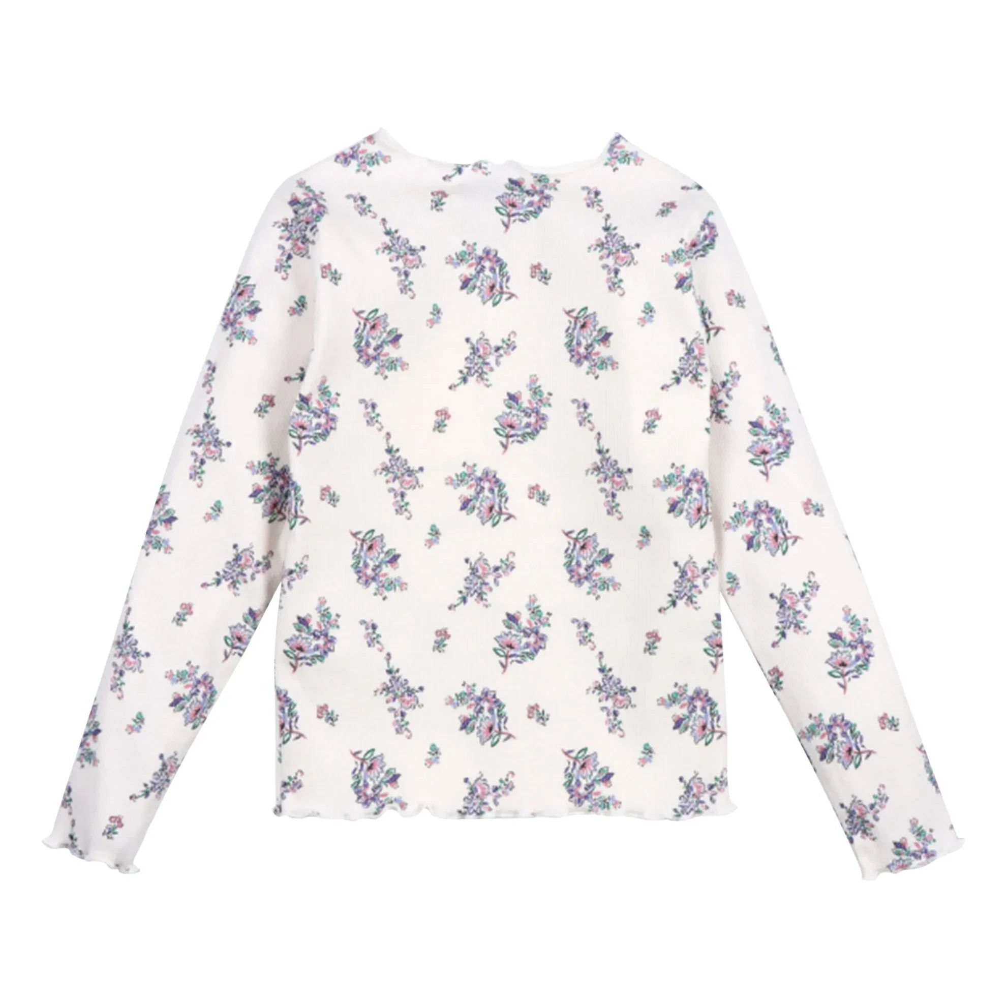 the new society - Floral ribana Tişört | Bej