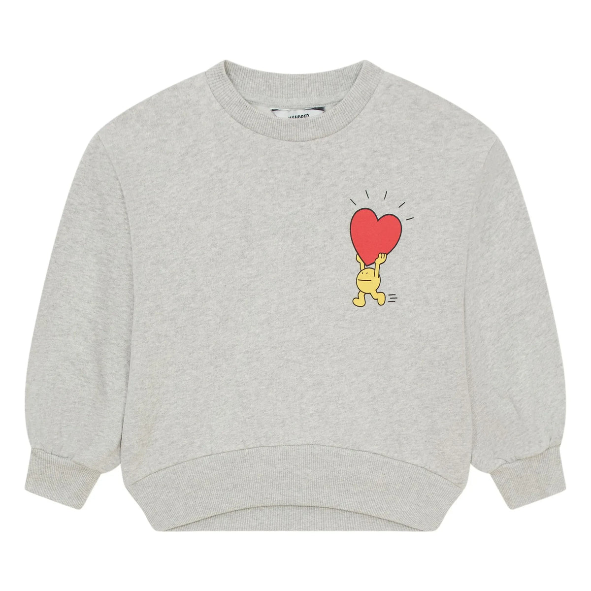 Hundred Pieces - SHOBU bisiklet yaka sweatshirt | Gri melanj