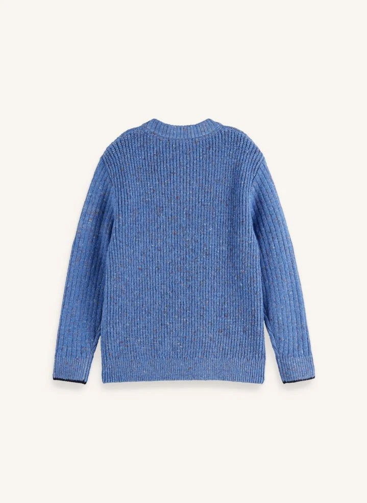 Scotch & Soda - سترة محبوكة بكابلات | أزرق