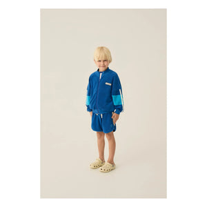 The Campamento - Renk Bloklu Havlu Kumaş Fermuarlı Sweat Üst | Lacivert