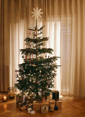 Broste Copenhagen - Cam Sarmal Noel Süsleri — 3'lü Set | Kırmızı