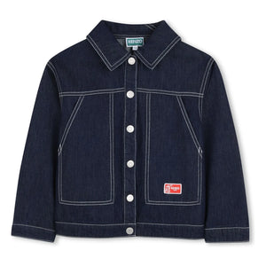 Kenzo - Kenzo Garden Denim Ceket | Koyu Mavi