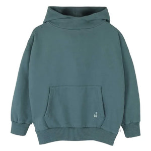 Jenest - Chris Chiné Organik Pamuklu Hoodie | Tavus Kuşu Mavisi