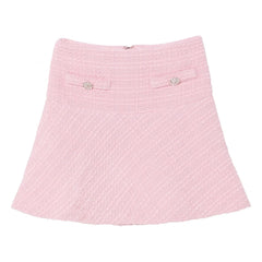Tutu du Monde - Tozlu Petal Tweed etek | Pudra pembesi