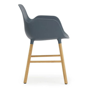 Normann Copenhagen - Kolçaklı Meşe Form Sandalye | Mavi