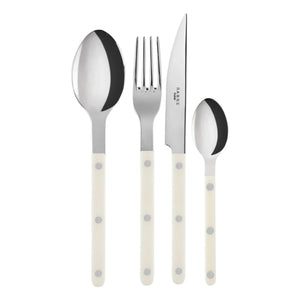 Sabre - Çatal Kaşık Bıçak Takımı - 4 Parça | Fildişi