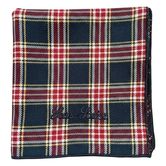 Louis Louise - Sissi Tartan وشاح | أزرق داكن