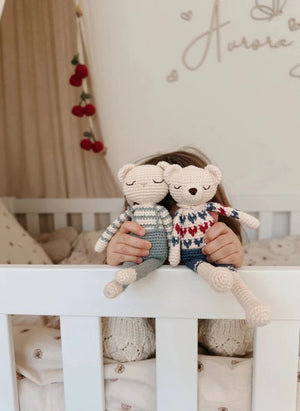 Patti Oslo - Kalp Detaylı Kutup Ayısı Peluş Oyuncak | Beyaz
