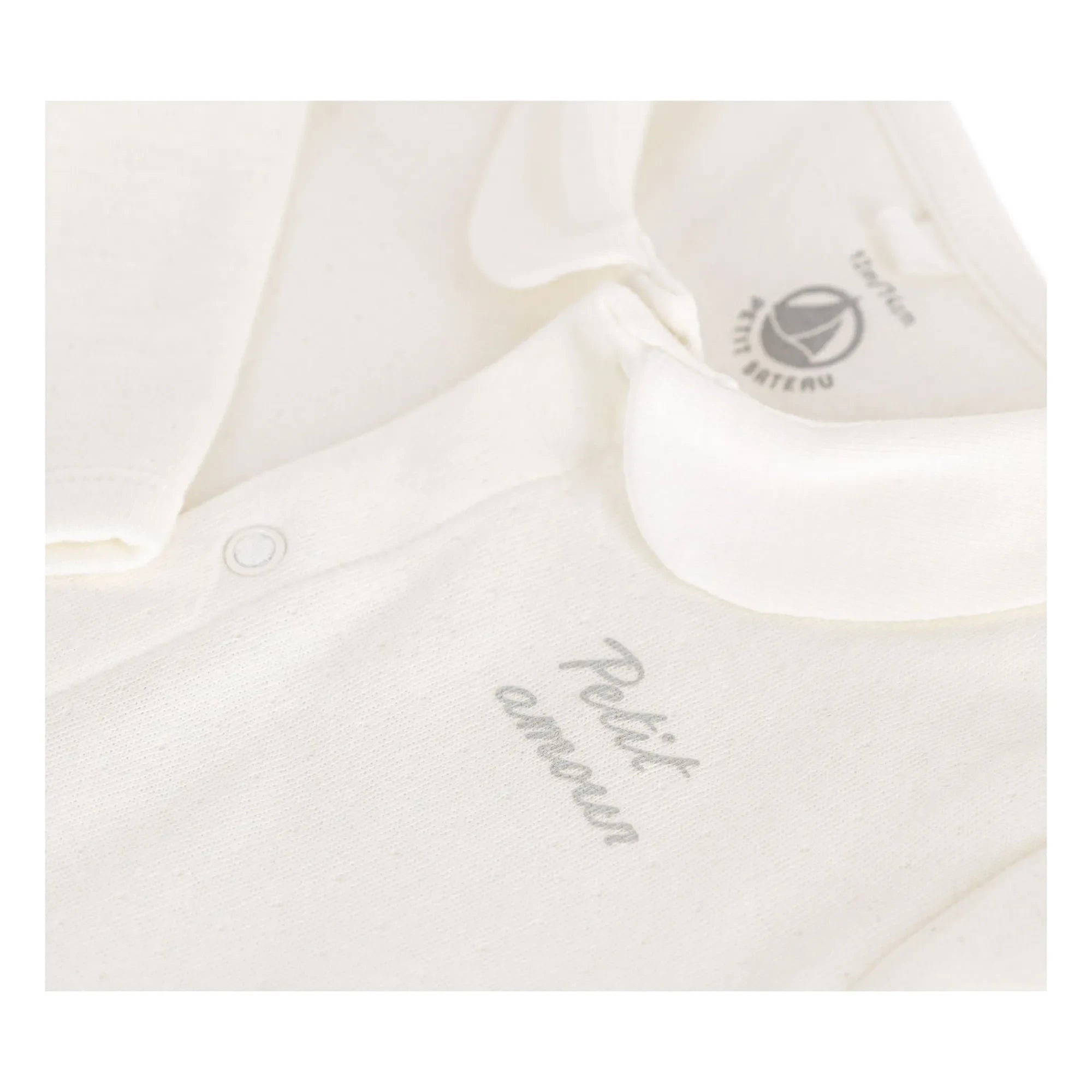 Petit Bateau - Pyjamas Dors Bien Petit Amour Tubique Organik Pamuk | Beyaz