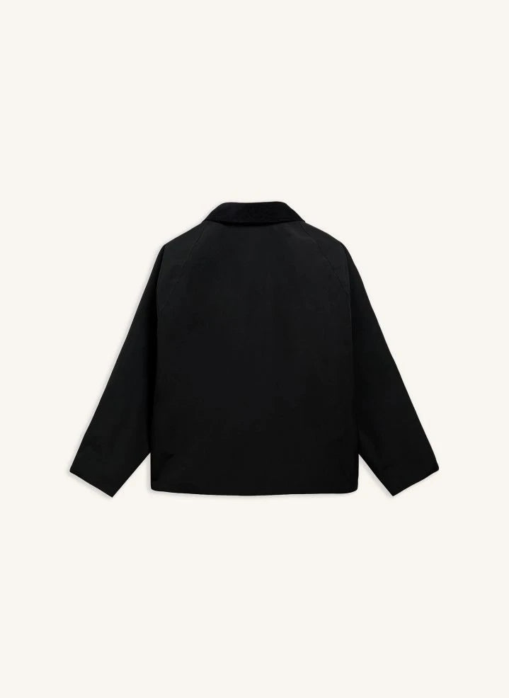 Barbour - Transporter معطف قابل للارتداء على الوجهين | أسود