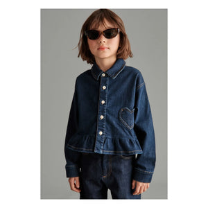 Mipounet - Love Denim Gömlek | Koyu Mavi