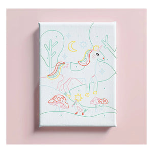 La Petite Épicerie - Çocuklar için numaralı boyama - Licorne et Piou
