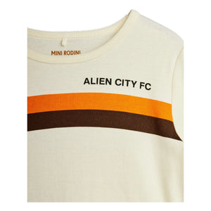 Mini Rodini - Alien City 8 organik pamuklu Tişört | Ekru