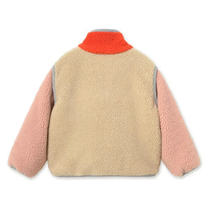Tinycottons - Renk Bloklu Sherpa Tarzı Ceket | Pembe