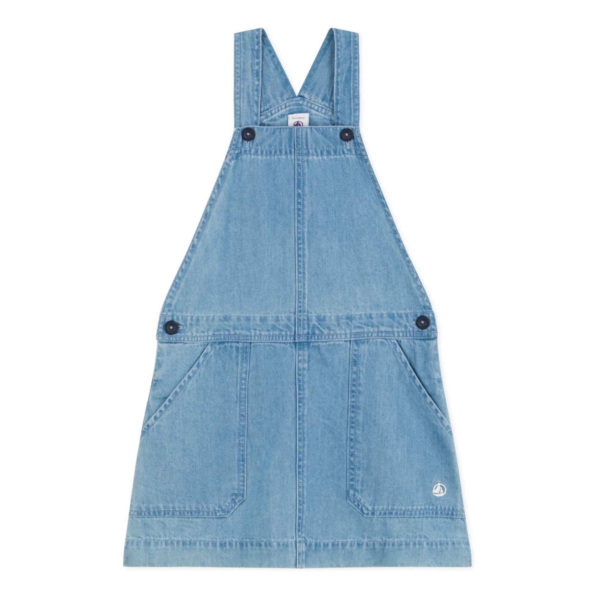 Petit Bateau - Meduse Denim Tulum Elbise | Kot mavi