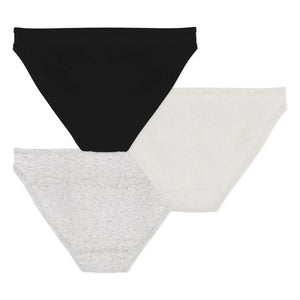 Petit Bateau - 3'lü United Light Külot Seti | Heather grey