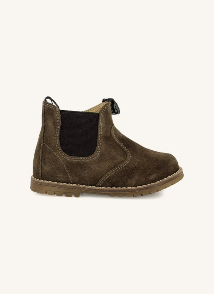 Pom d'Api - Bob Zip Velours أحذية | أخضر داكن