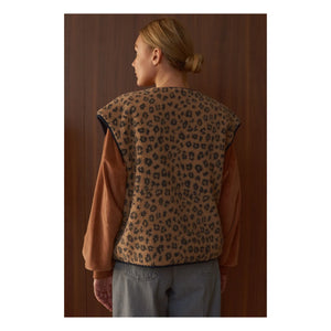 Marlot Paris - Neo Leopar Kolsuz Ceket - Kadın Koleksiyonu | Camel