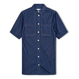 Samsoe Samsoe - Satilly organik pamuklu elbise | Denim brut