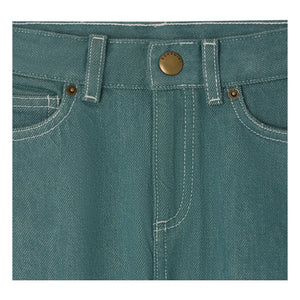 Bonpoint - Elvio Denim Bermuda Şort Organik Pamuk | Zümrüt yeşili