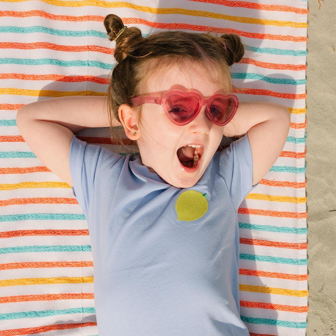 Babiators Original Mirrored Heart Sunglasses - Fuchsia Haze-Sunglasses-Fuchsia Haze-0-2y | Natural Baby Shower