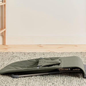 BabyBjörn Bliss Woven Petal Quilt Baby Bouncer - Dark Green-Baby Bouncers-Dark Green- | Natural Baby Shower