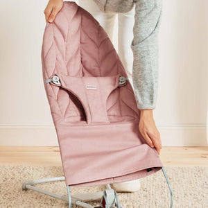 BabyBjörn Bliss Woven Petal Quilt Baby Bouncer - Dusty Pink-Baby Bouncers-Dusty Pink- | Natural Baby Shower