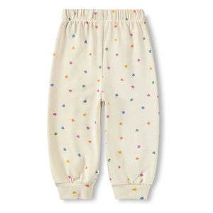 Molo - Simeon Jogger Hearts Organik Pamuk | Ekru