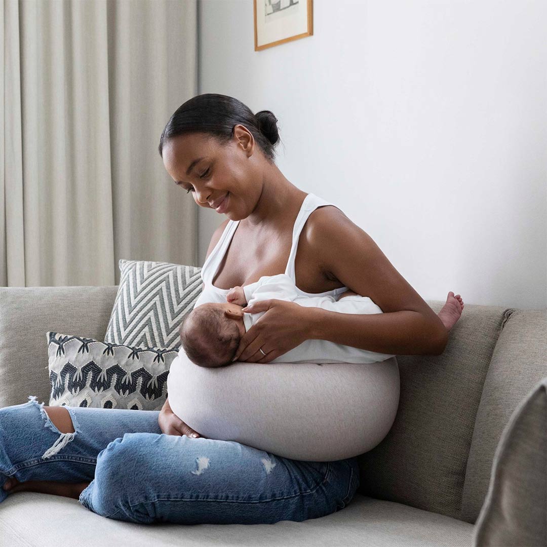 bbhugme Nursing Pillow - Pink Melange-Nursing Pillows-Pink Melange- | Natural Baby Shower