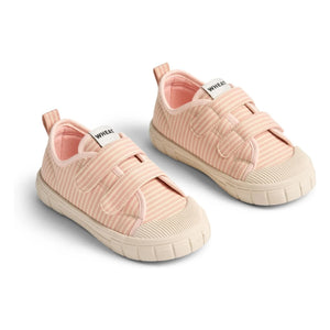 Wheat - Bobbie Çizgili Çizilme Sneakers | Pudra Pembe
