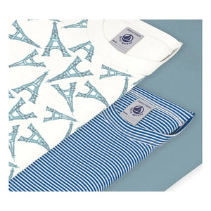 Petit Bateau - 3'lü Eiffel Kulesi Tişört Seti | Yeşil