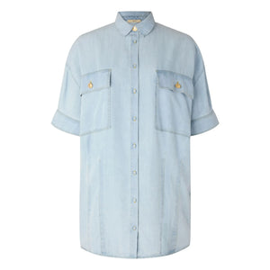 Sessùn - Fresqua Denim Elbise | Açık mavi