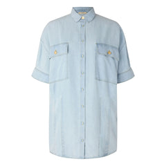 Sessùn - Fresqua Denim Elbise | Açık mavi