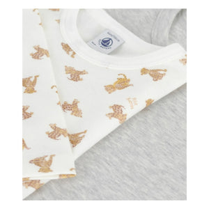 Petit Bateau - 2'li Cheetah Tişört Seti | Beyaz